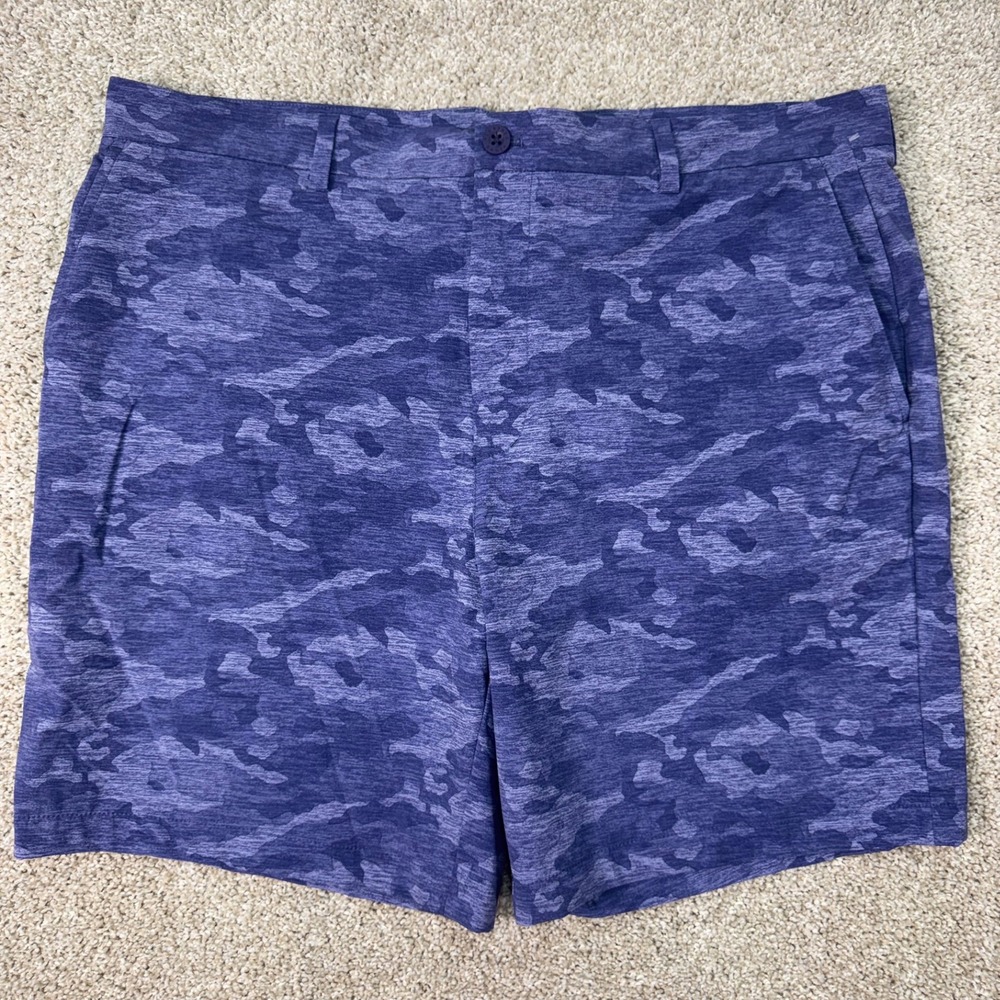 Vineyard Vines Shorts Mens 38 Performance Breaker Purple Camo Stretch EUC